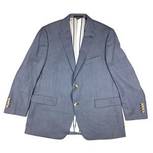Indochino Made For You Wool Blazer Jacket Two Button Men's 40 / 42 Blue L
